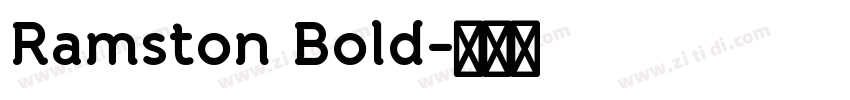 Ramston Bold字体转换